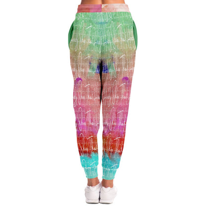 Colors of Brazil Abstract Rainbow THS Signature Eco-Poly Unisex Joggers