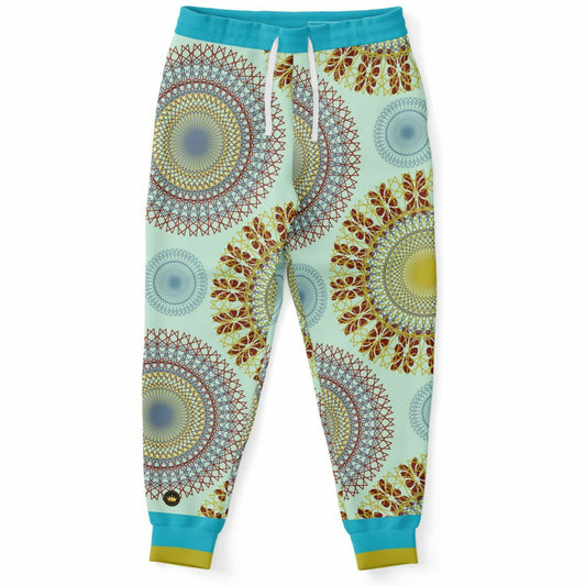 Hendrix Sun Dial Retro Print Eco-Poly Unisex Joggers