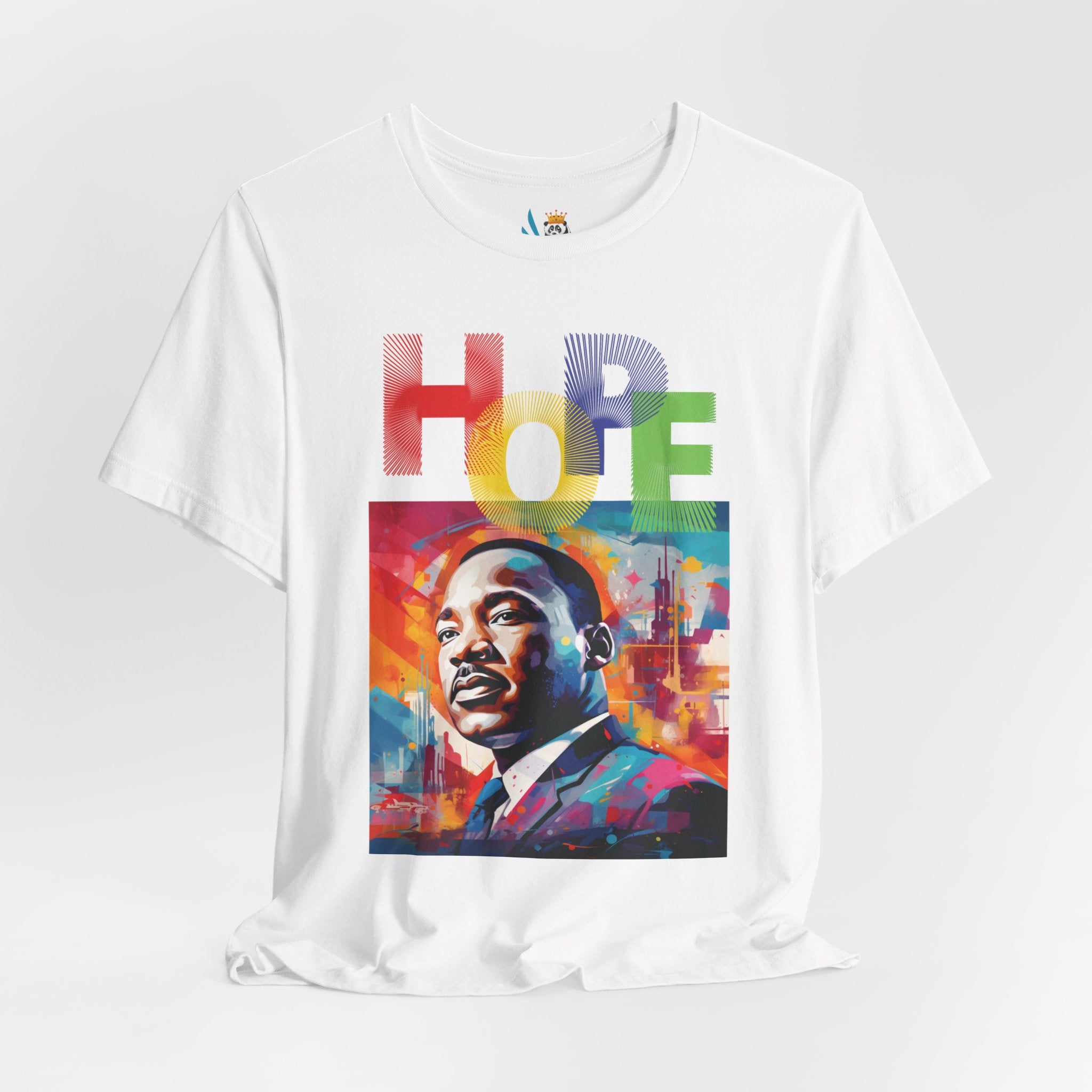 MLK Jr Hope Graffiti Art Unisex Short Sleeve Tee