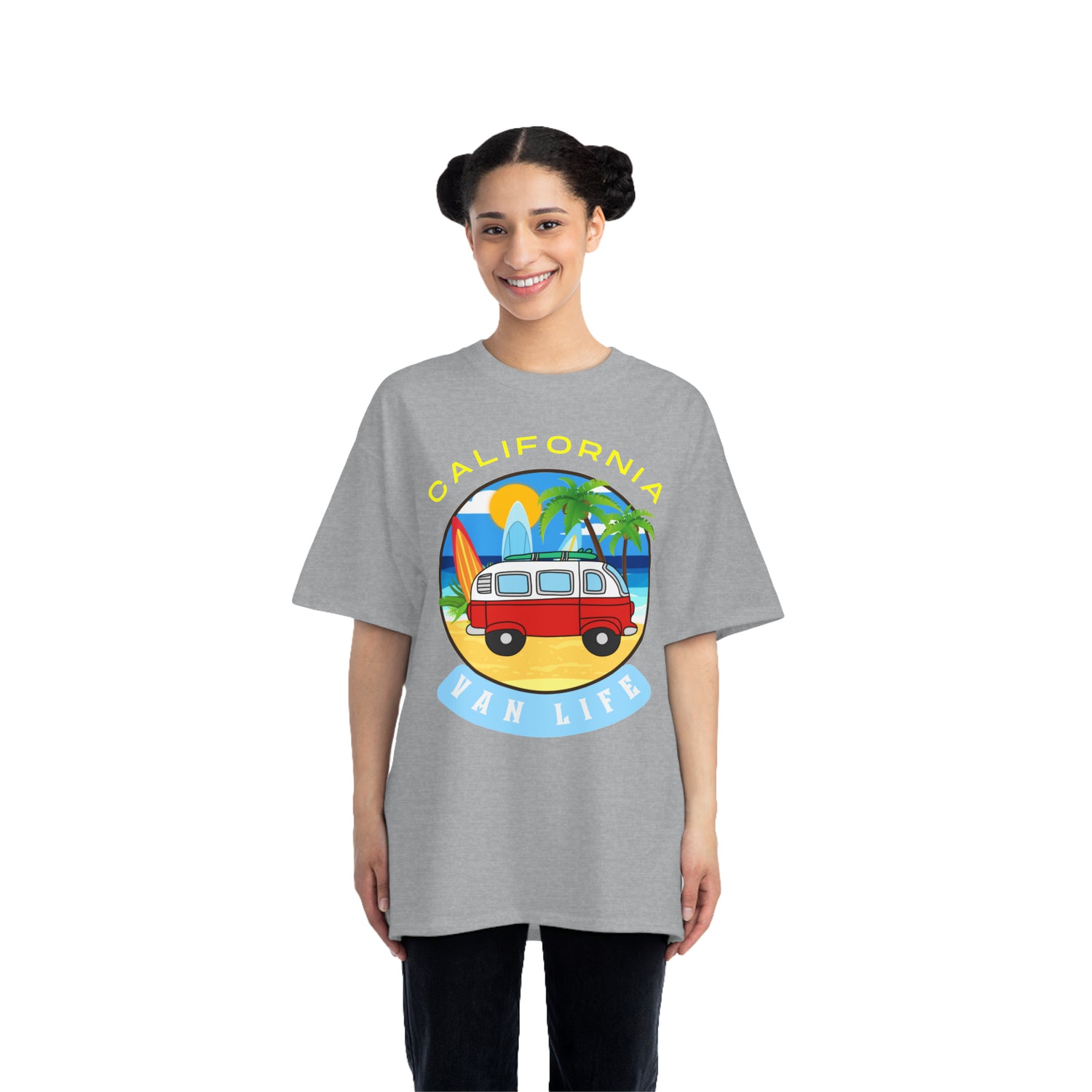 Camiseta de peso pesado Van Life California