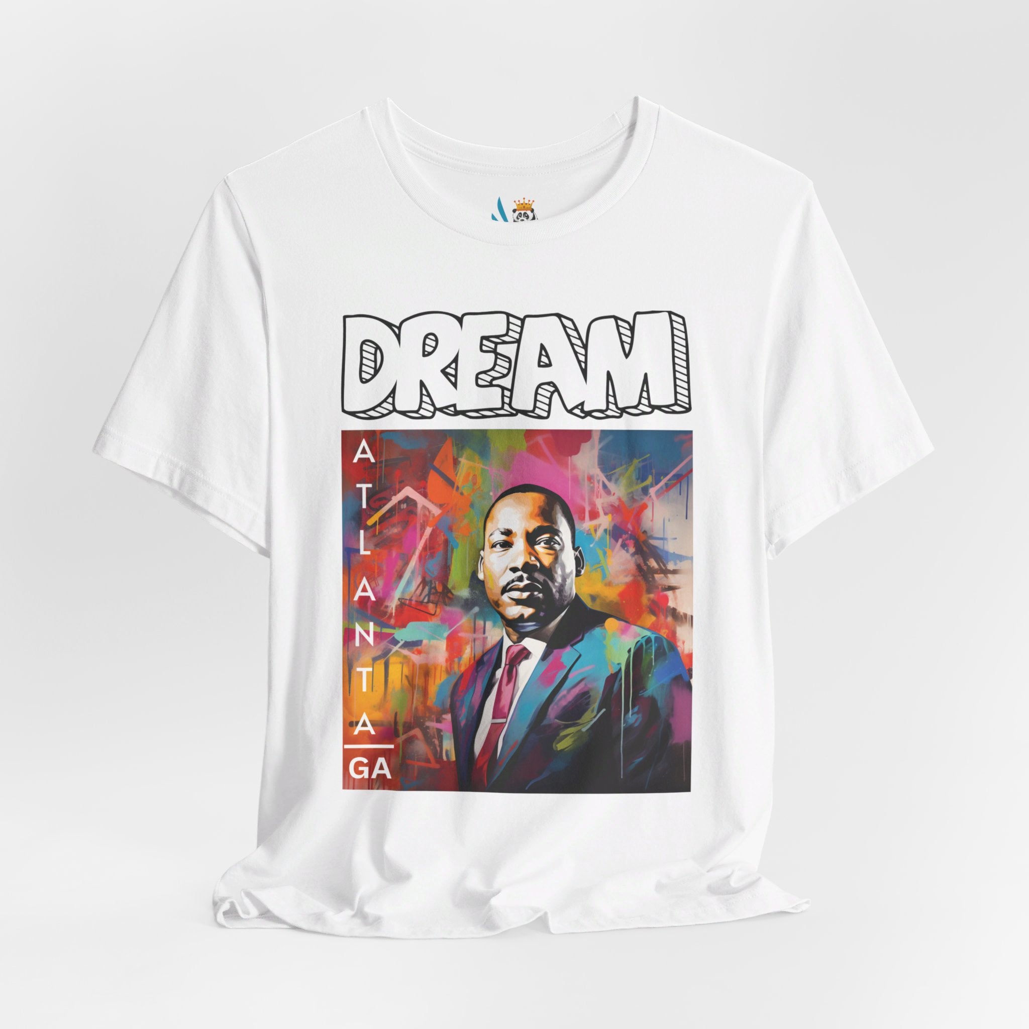 MLK Jr Dream Graffiti Art Unisex Short Sleeve Tee