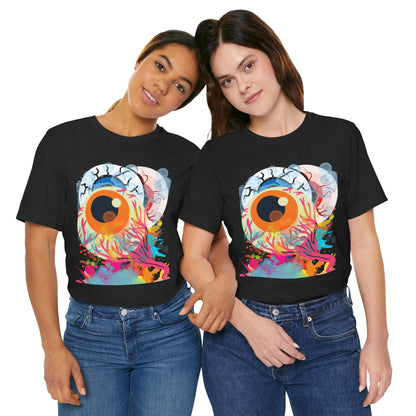 Eyes in Abstract Unisex Short Sleeve Tee