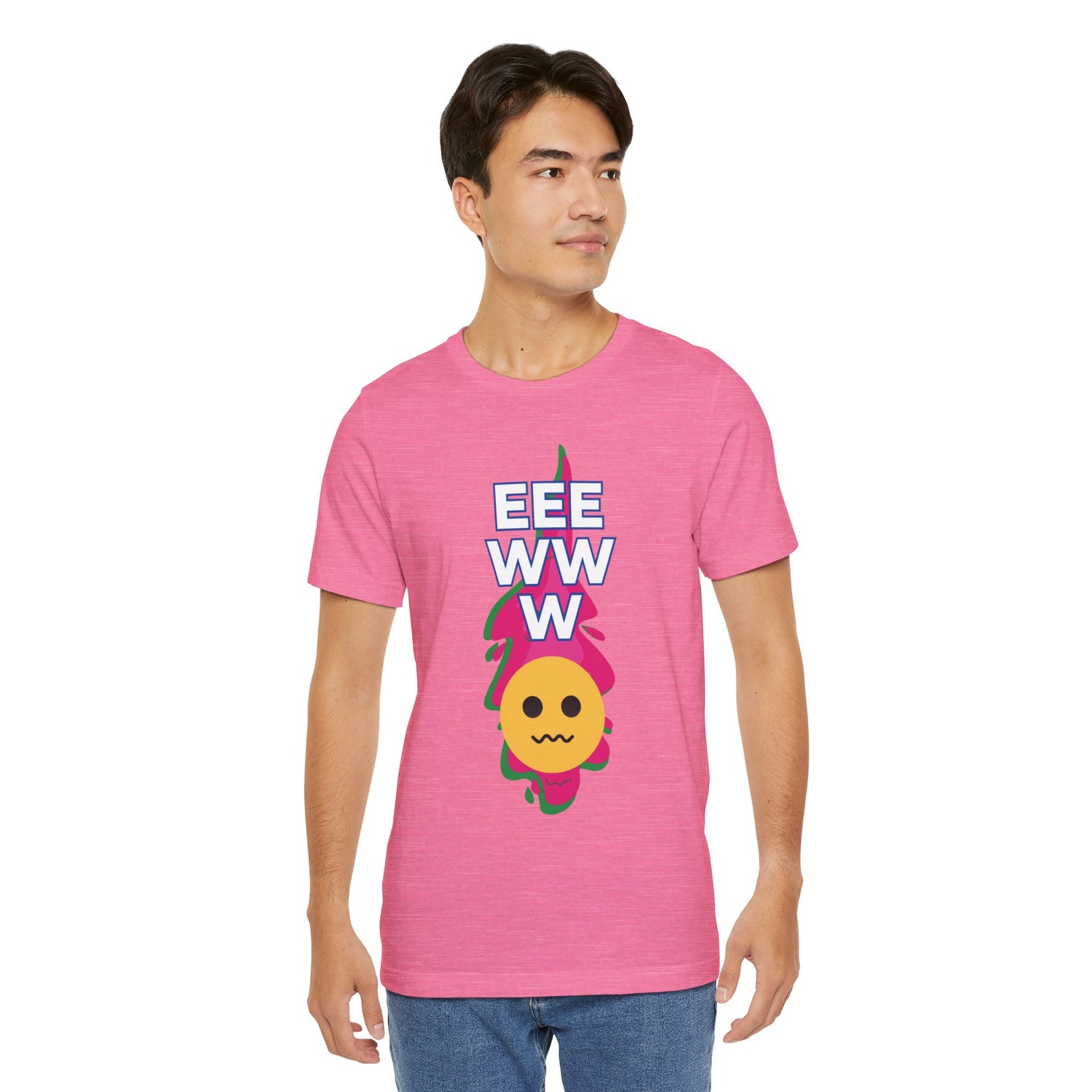 Eeewww Yuck Face Emoji Unisex Short Sleeve Tee