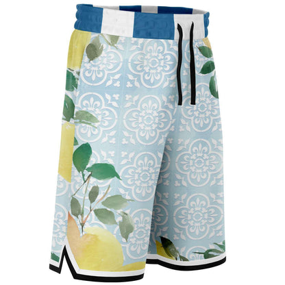 Santorini Tile Basketball Shorts