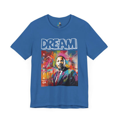 MLK Jr Dream Graffiti Art Unisex Short Sleeve Tee