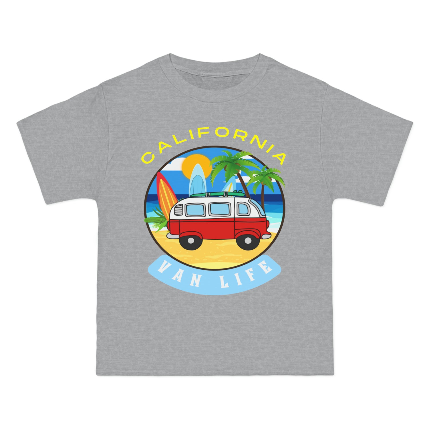 Camiseta de peso pesado Van Life California