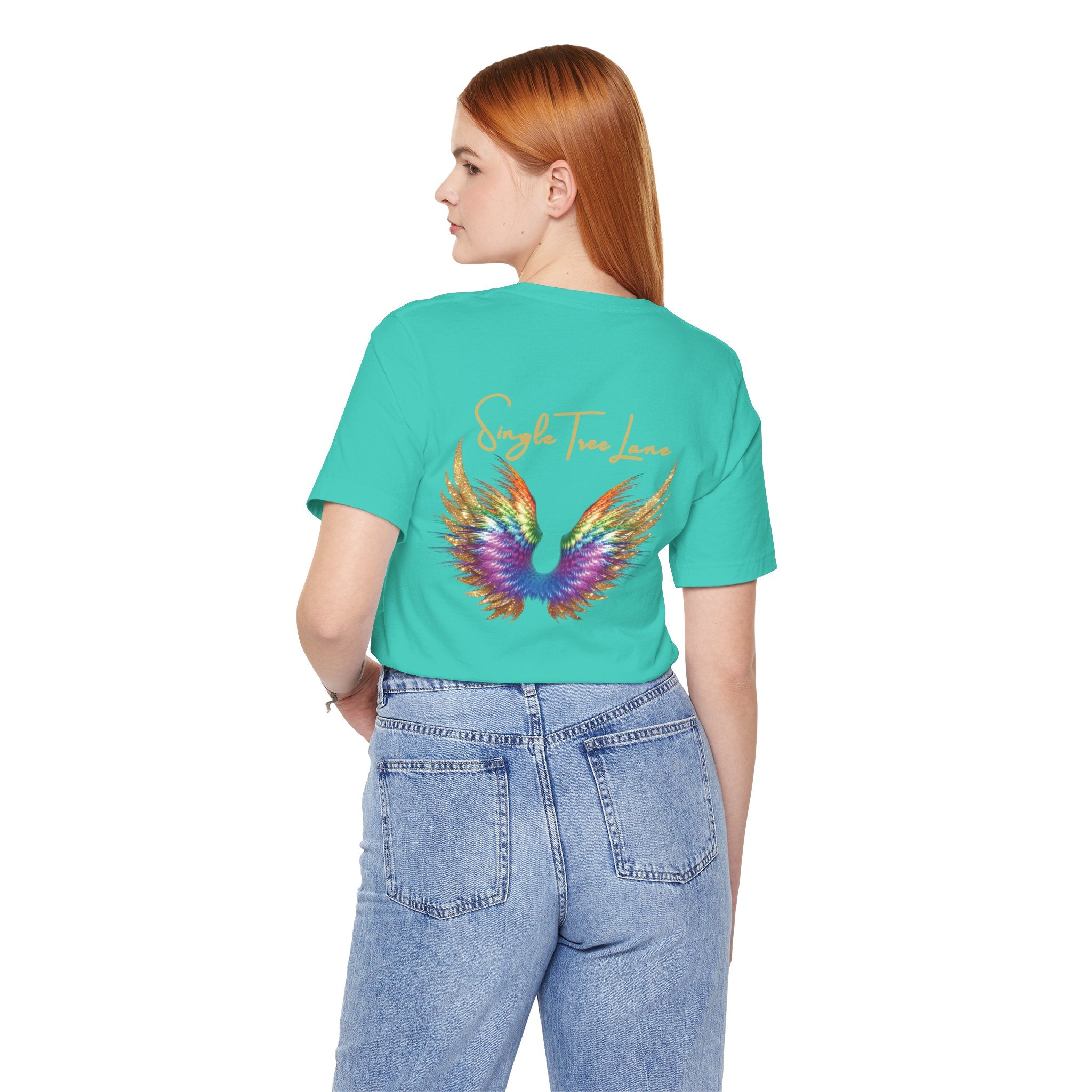 I am Love Angel Wings Short Sleeve Tee