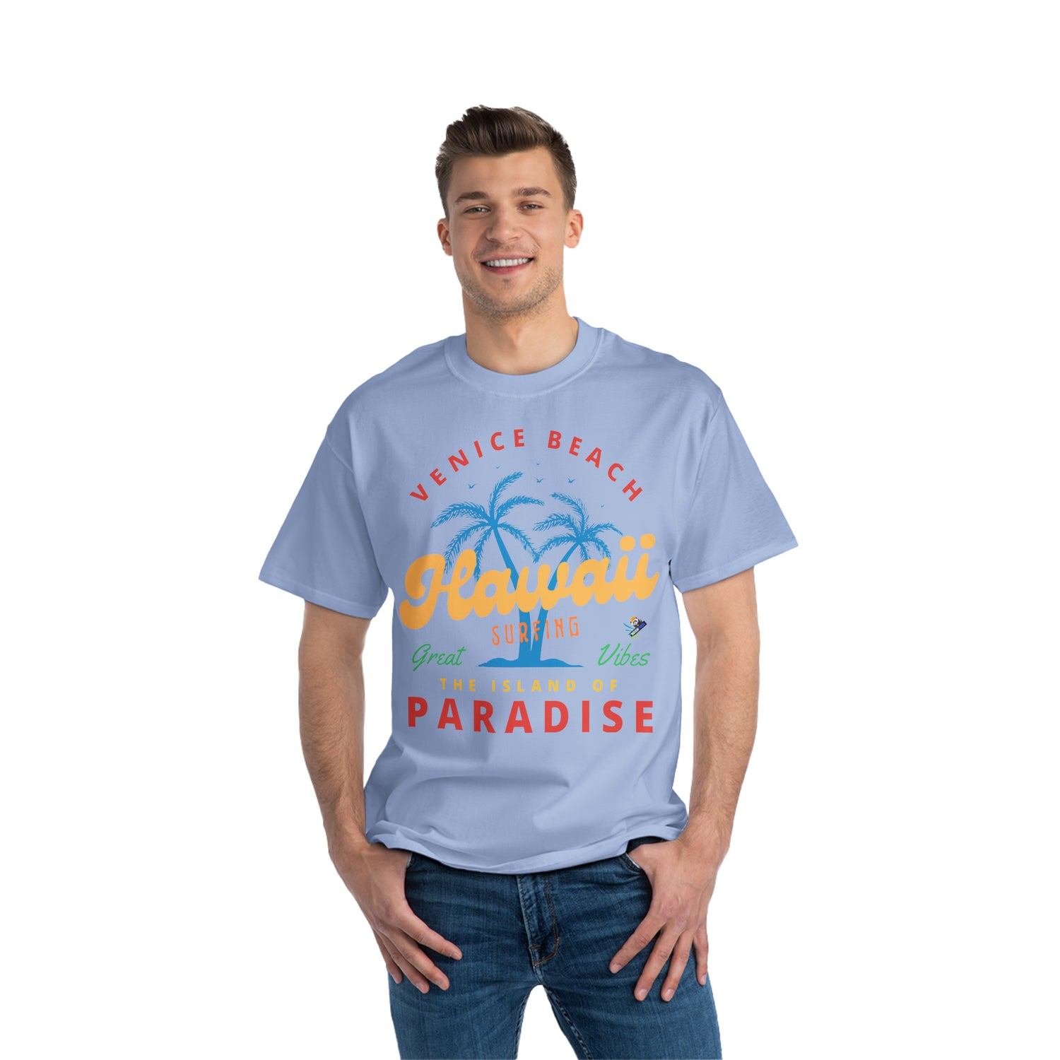 Camiseta pesada de surf Waikiki Hawaii