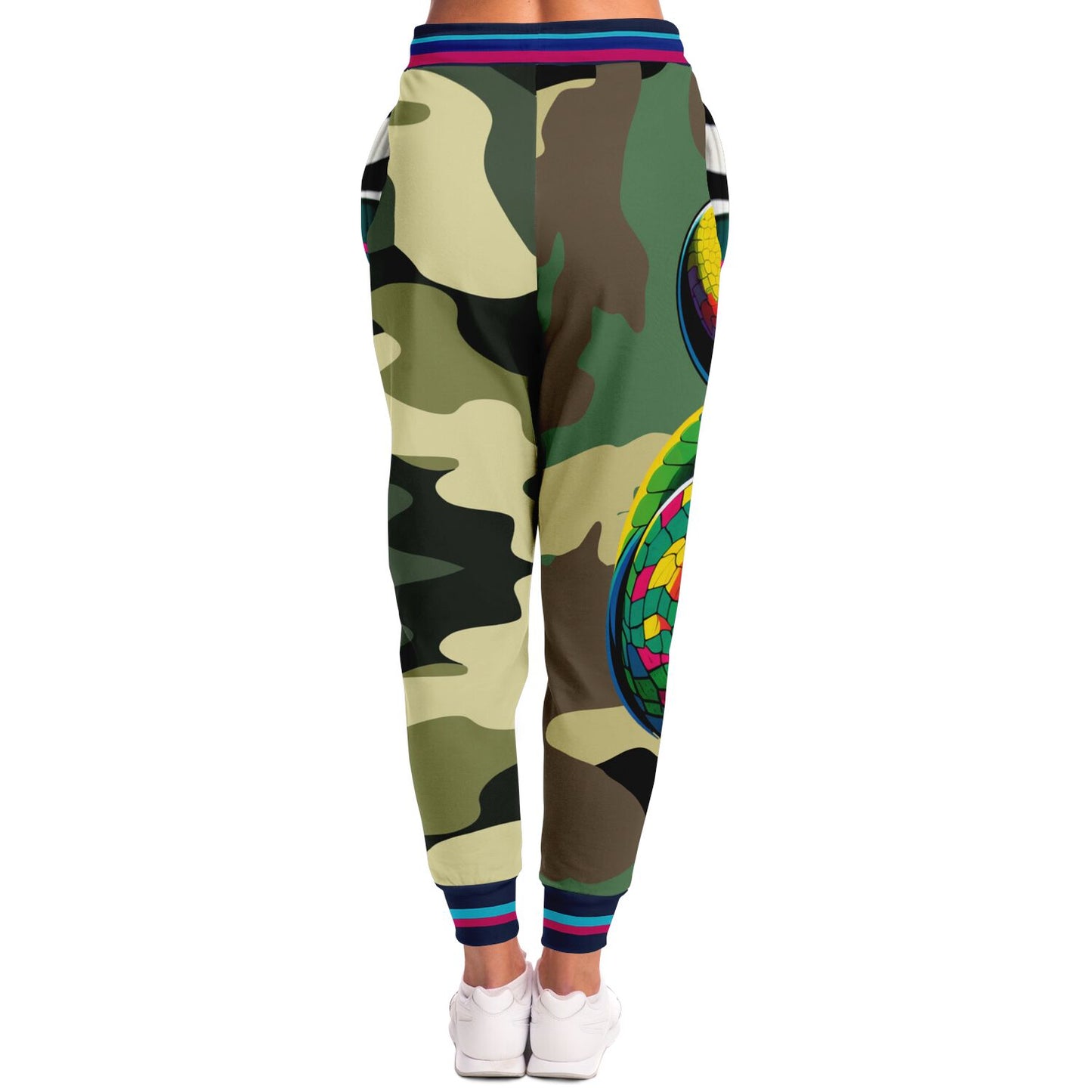 Serpent Says Green Eco-Poly Camo Unisex Joggers