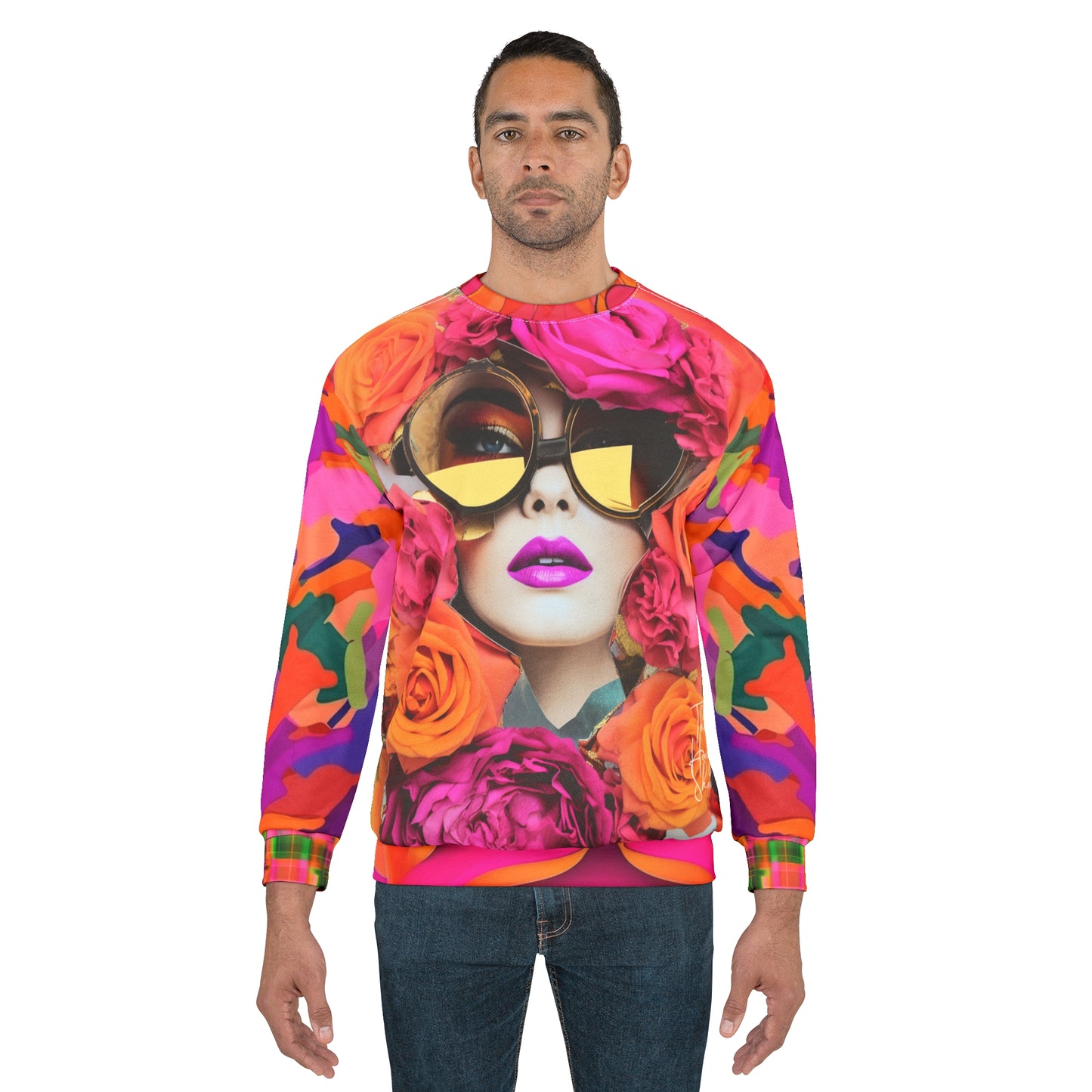 The Flower Girl Pop Art Unisex Sweatshirt
