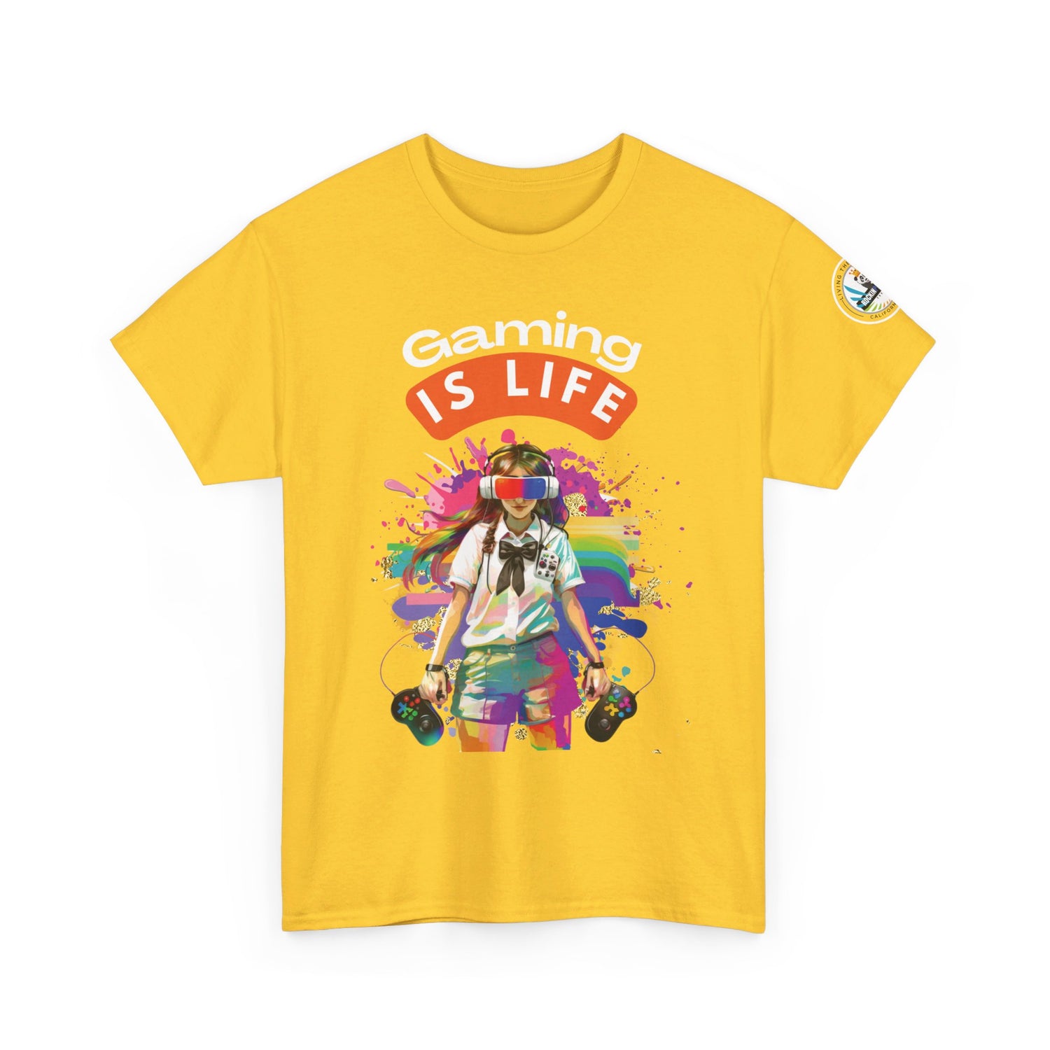 Gaming is Life - Girl Gamer Unisex Heavy Cotton Tee