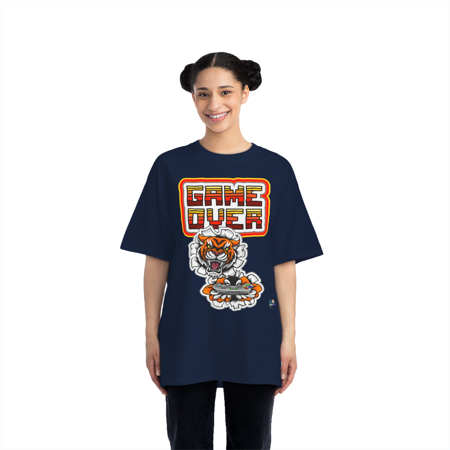 Camiseta de juego unisex de peso pesado Game Over Tiger Edition