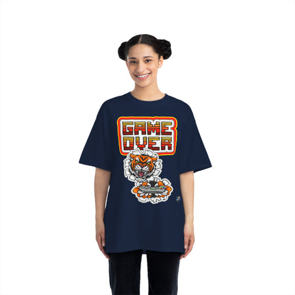 Camiseta de juego unisex de peso pesado Game Over Tiger Edition