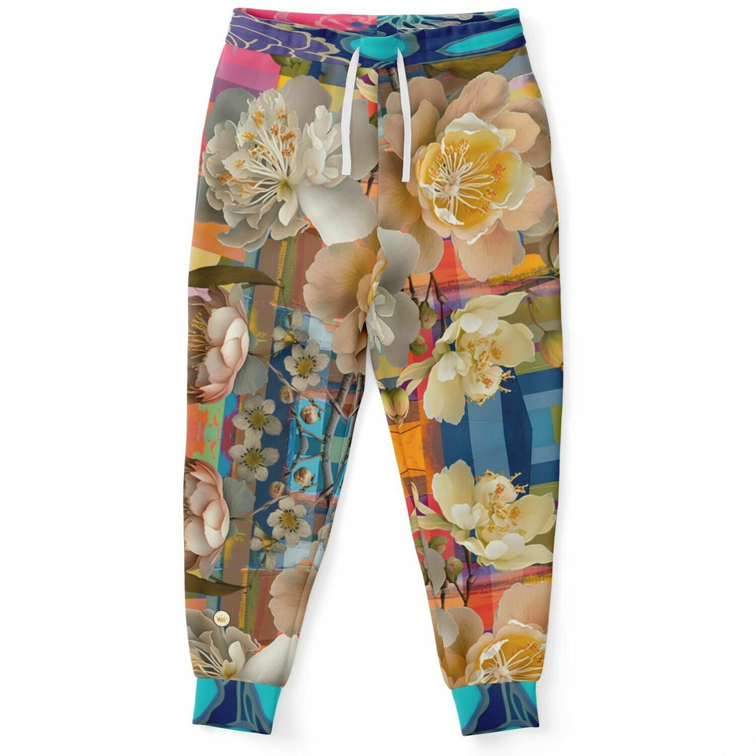 Arcángel Remiel Angel Floral Patchwork Eco-Poly Joggers unisex 