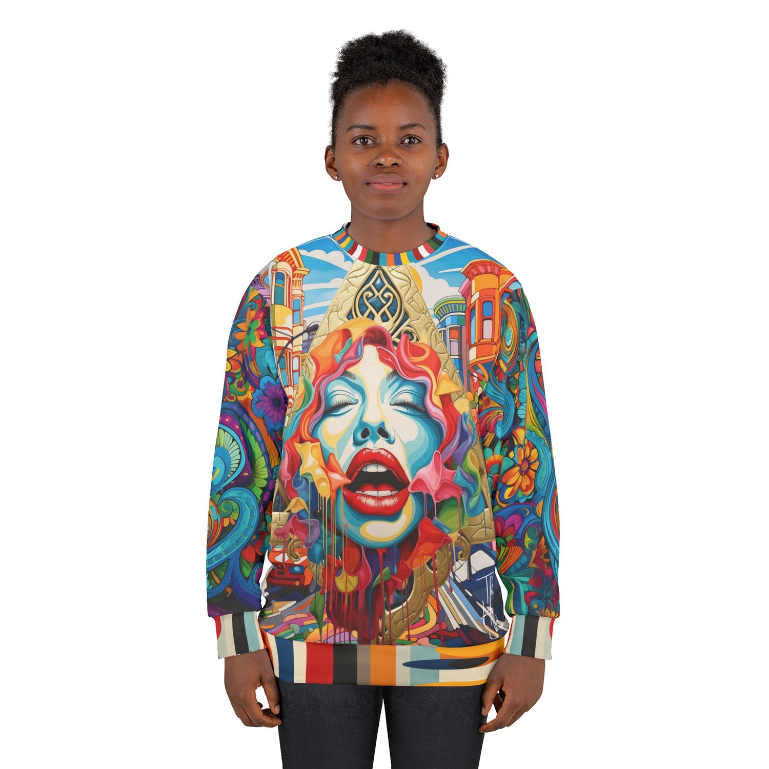 Trapped in Silence Pop Art Unisex Sweatshirt