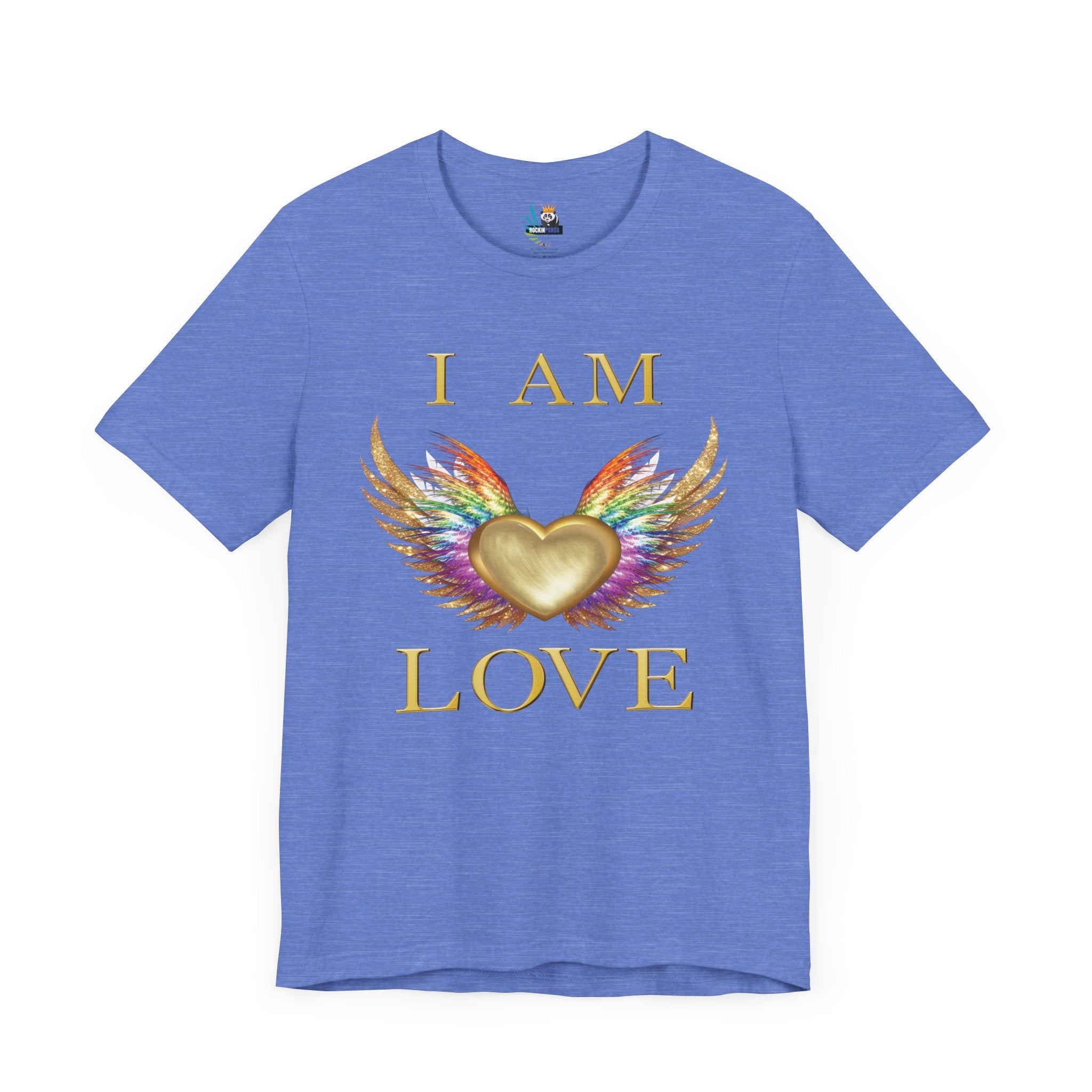 I am Love Angel Wings Short Sleeve Tee