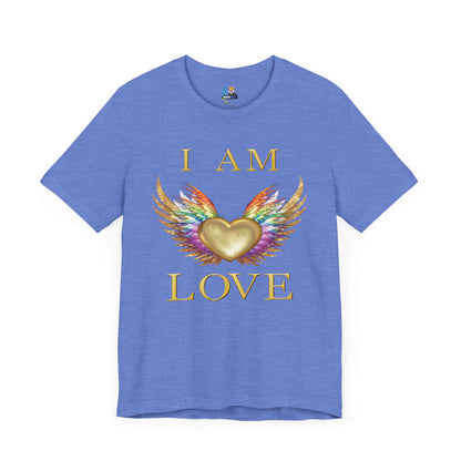 I am Love Angel Wings Short Sleeve Tee