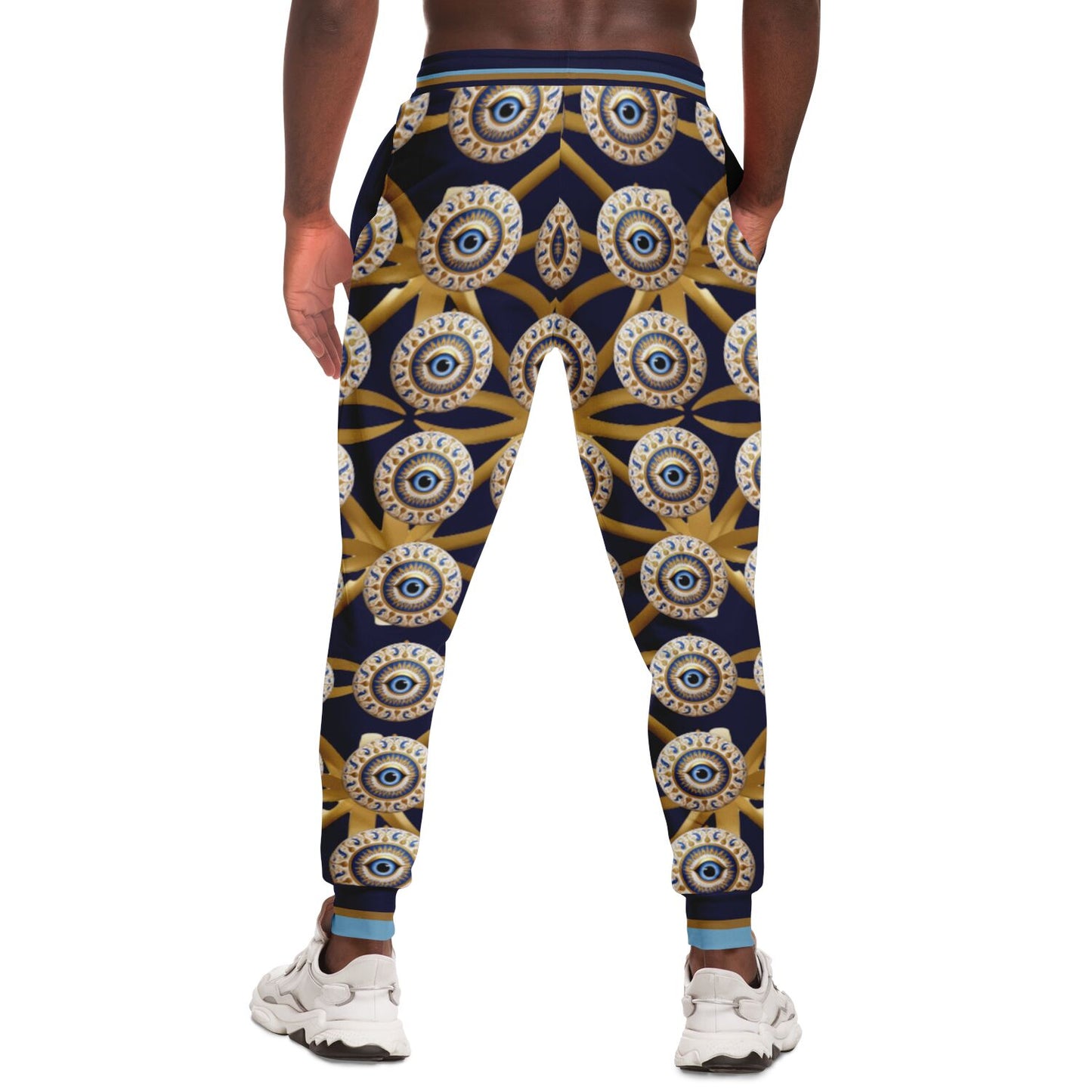 Evil Eye Protection in Midnight Eco-Poly Unisex Joggers