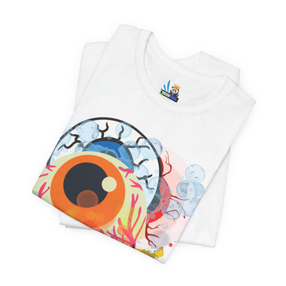 Eyes in Abstract Unisex Short Sleeve Tee