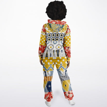 Mameluco polar unisex con patchwork floral de Tallulah Bankhead