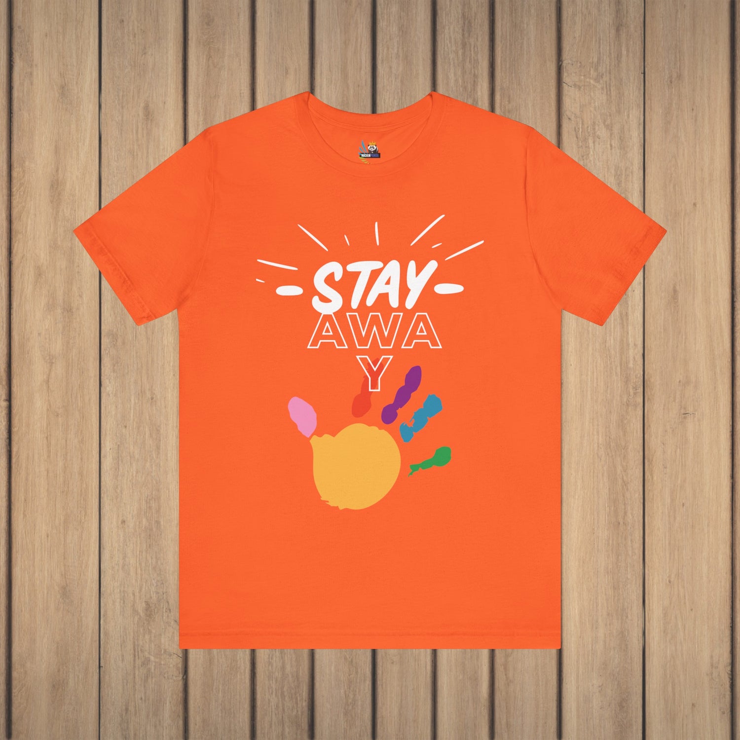 Stay Away Rainbow Hand Unisex Short Sleeve Tee