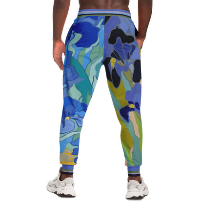 Joggers unisex de poliéster ecológico THS Signature de Iris Fields azules 