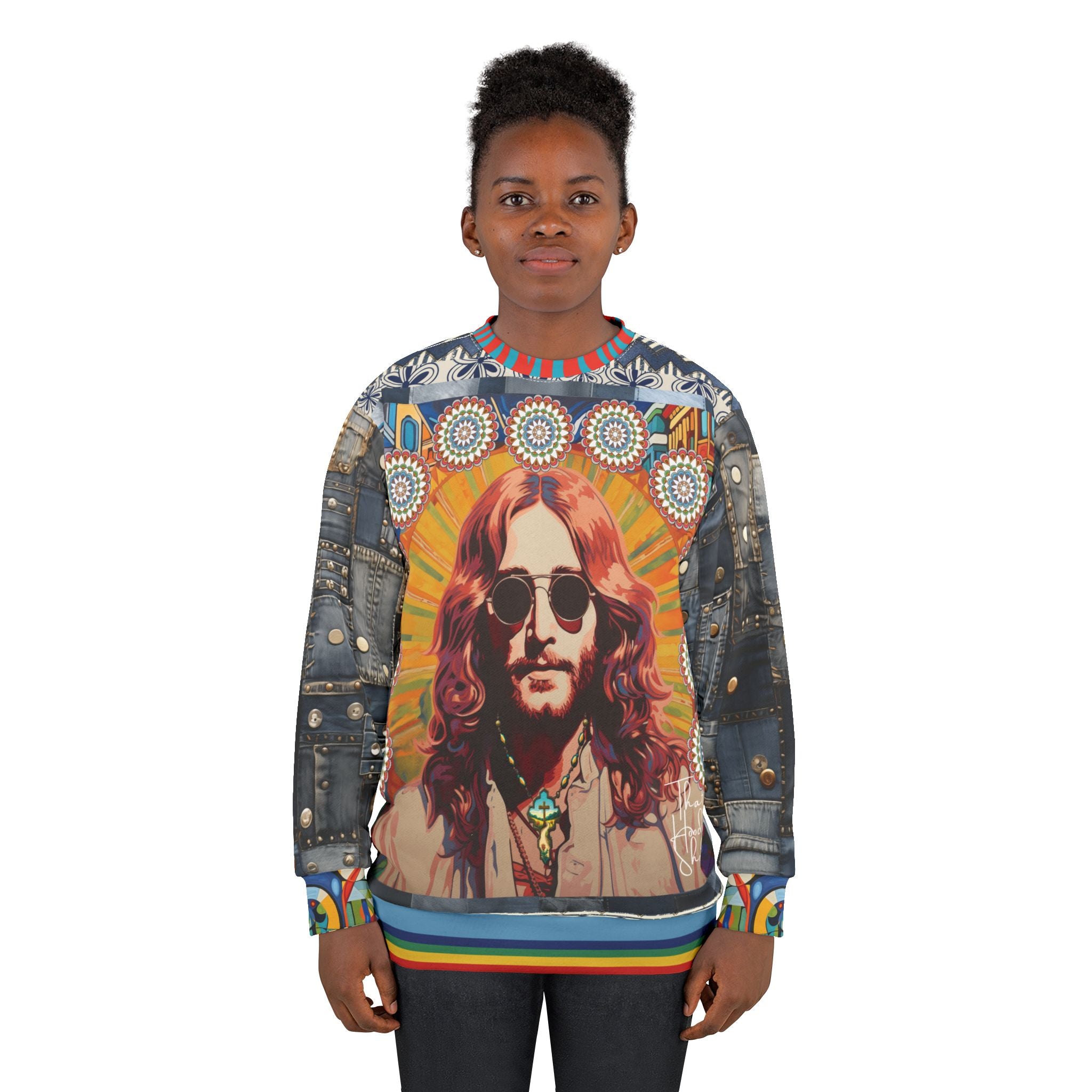 Jesus of Nazareth Retro 70s Edition Unisex Sweatshirt (Gold Label)