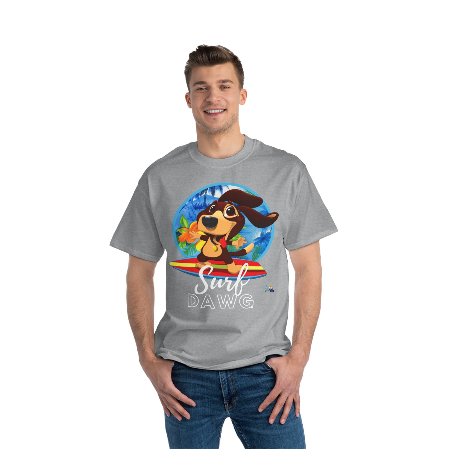 Surf Dawg Hawaiian-Style Unisex Heavyweight Tee