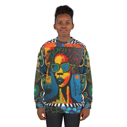 Sudadera unisex Chica con actitud Graffiti Art