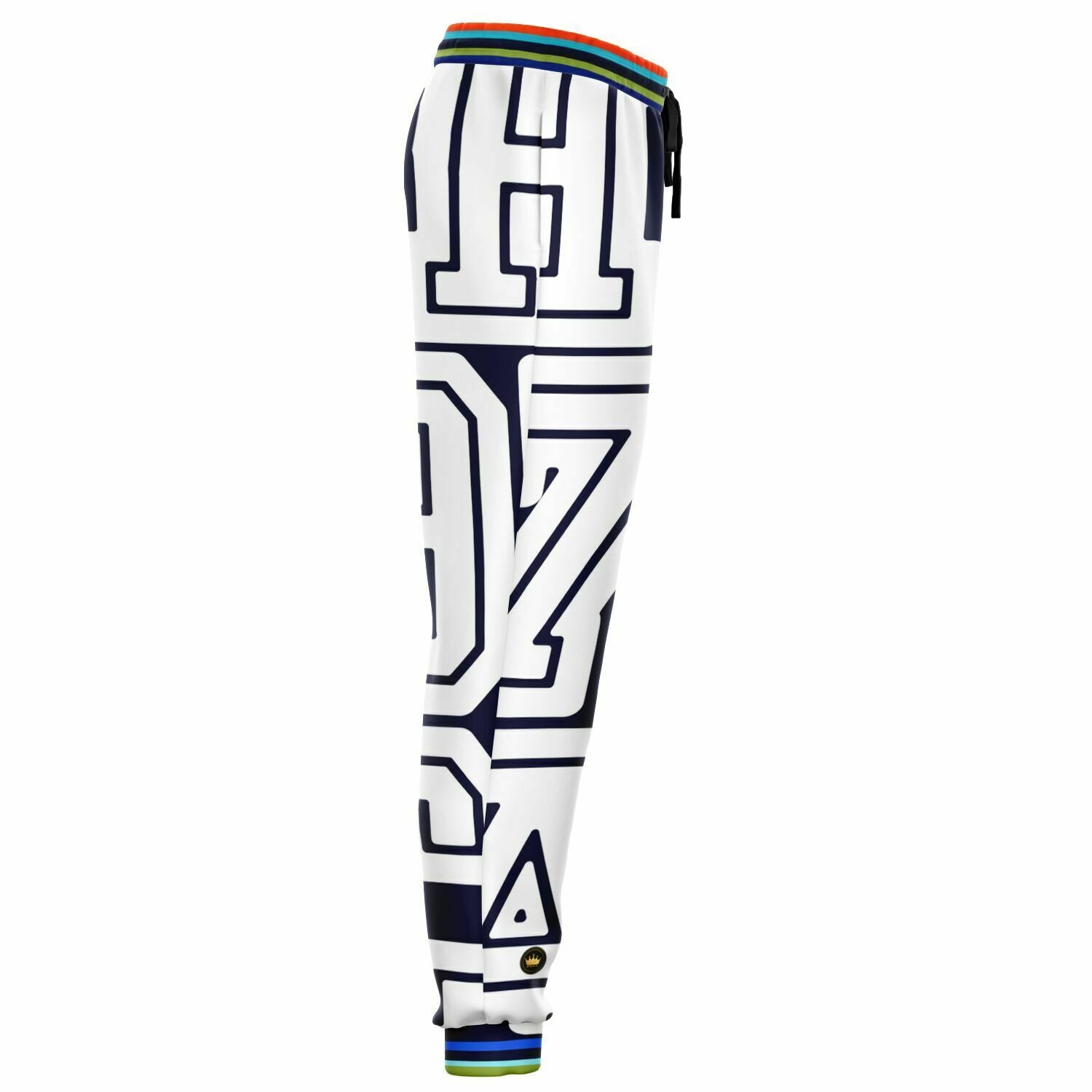 Monograma THS 1976 CA en joggers unisex de poliéster ecológico azul marino medianoche 