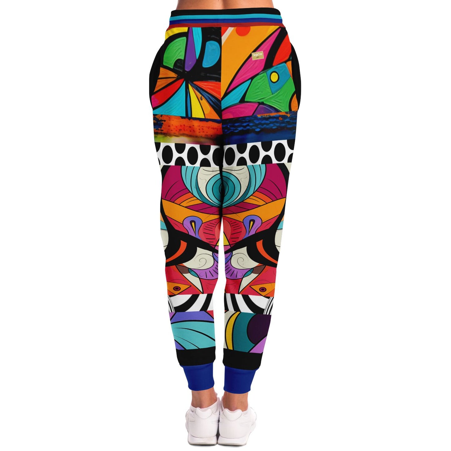 Girl With Umbrella Abstract Art Eco-Poly Unisex Joggers