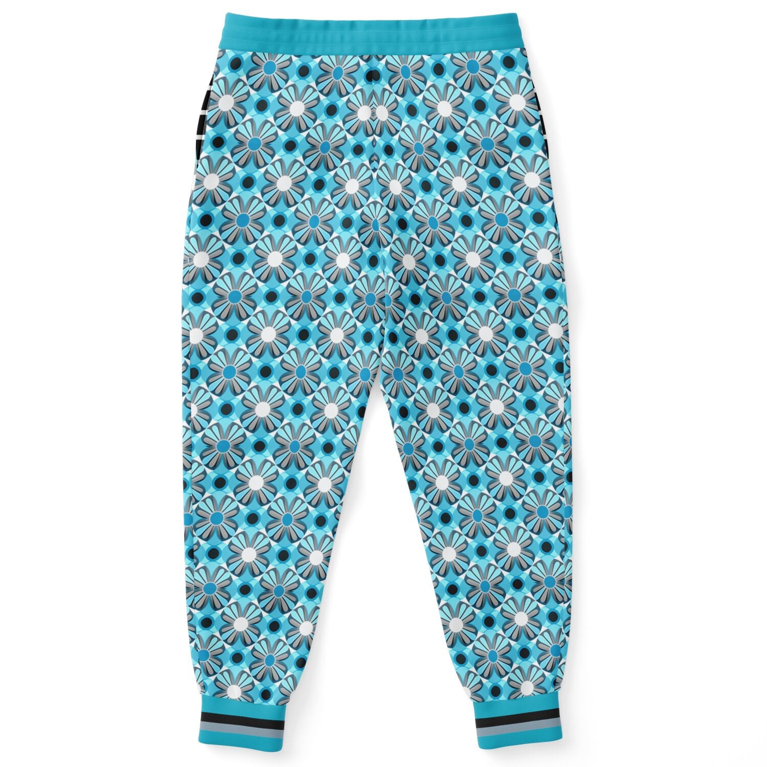 Joggers unisex de poliéster ecológico Blue Daisy Hippie Brigade 