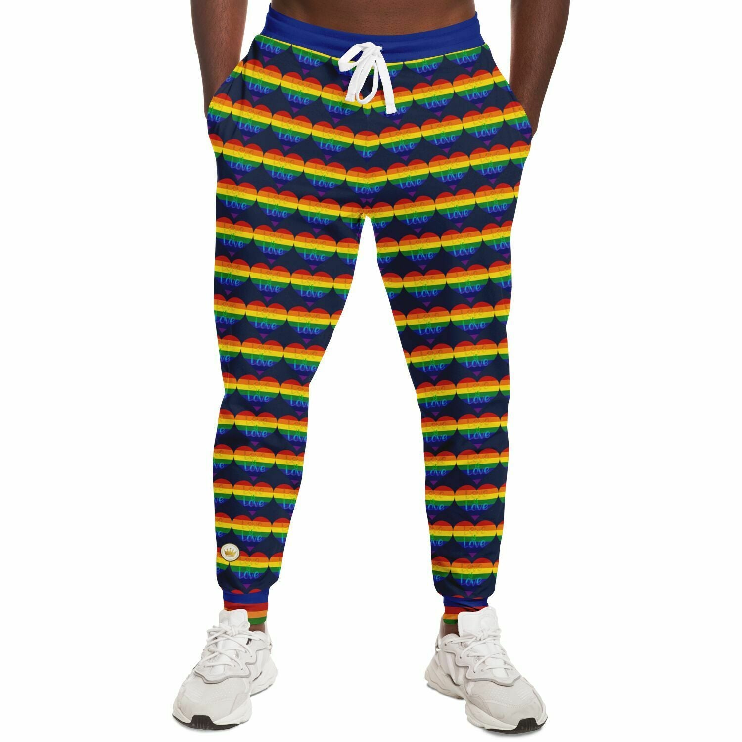 Love is Love in Sailor Navy Eco-Poly Unisex Joggers