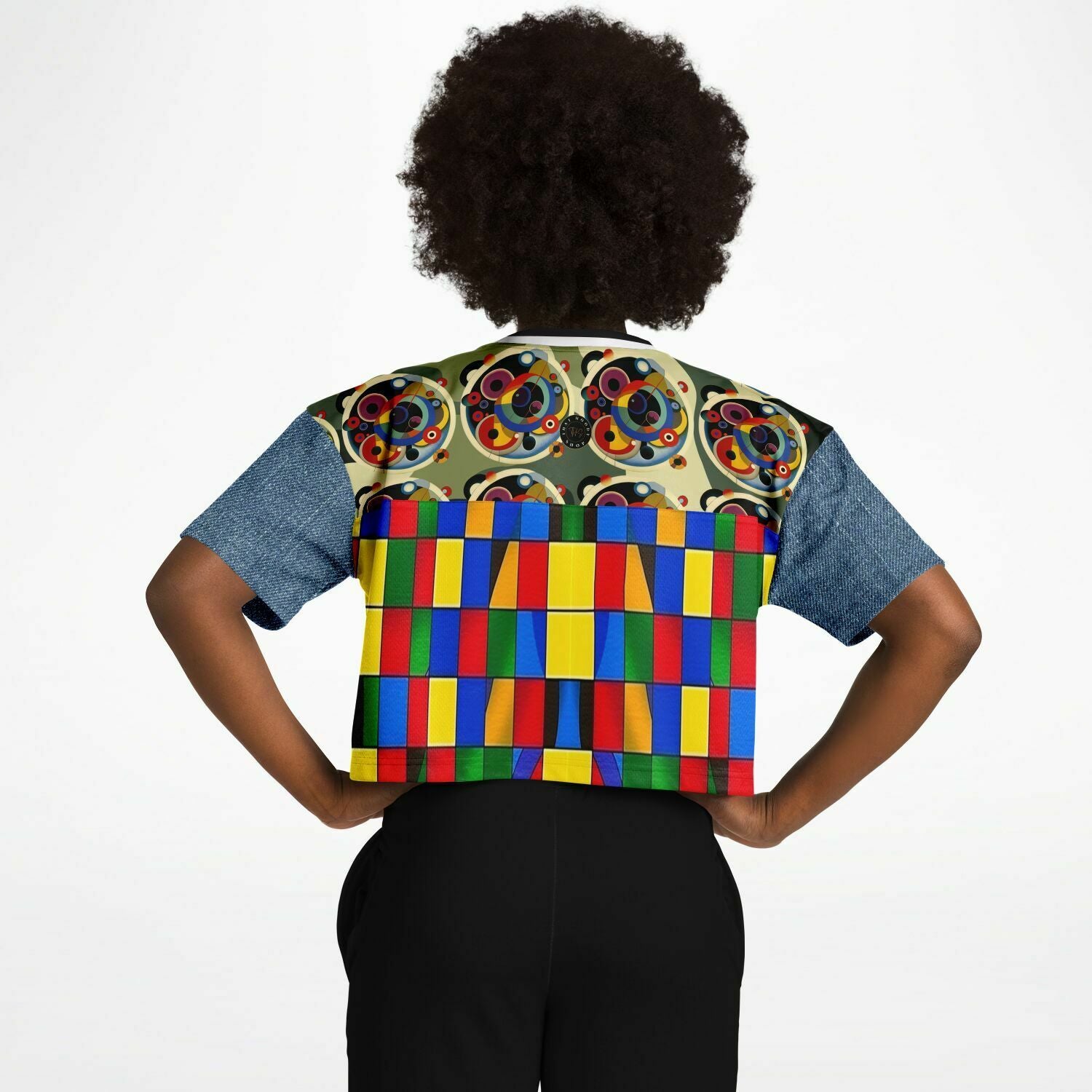 Picasso Primary Geometric THS 1986 Eco-Poly Crop Jersey