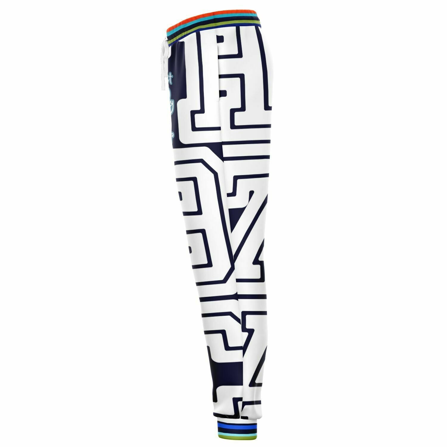 THS 1976 CA Monogram in Blue Duo Eco-Poly Unisex Joggers