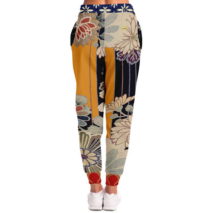 Guan Yin Compassion en joggers unisex de eco-poliéster azul 