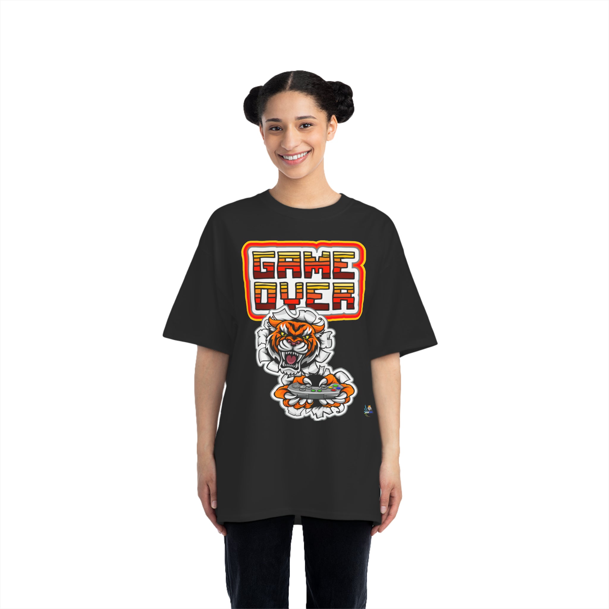 Game Over Tiger Edition Heavyweight Unisex Gaming Tee