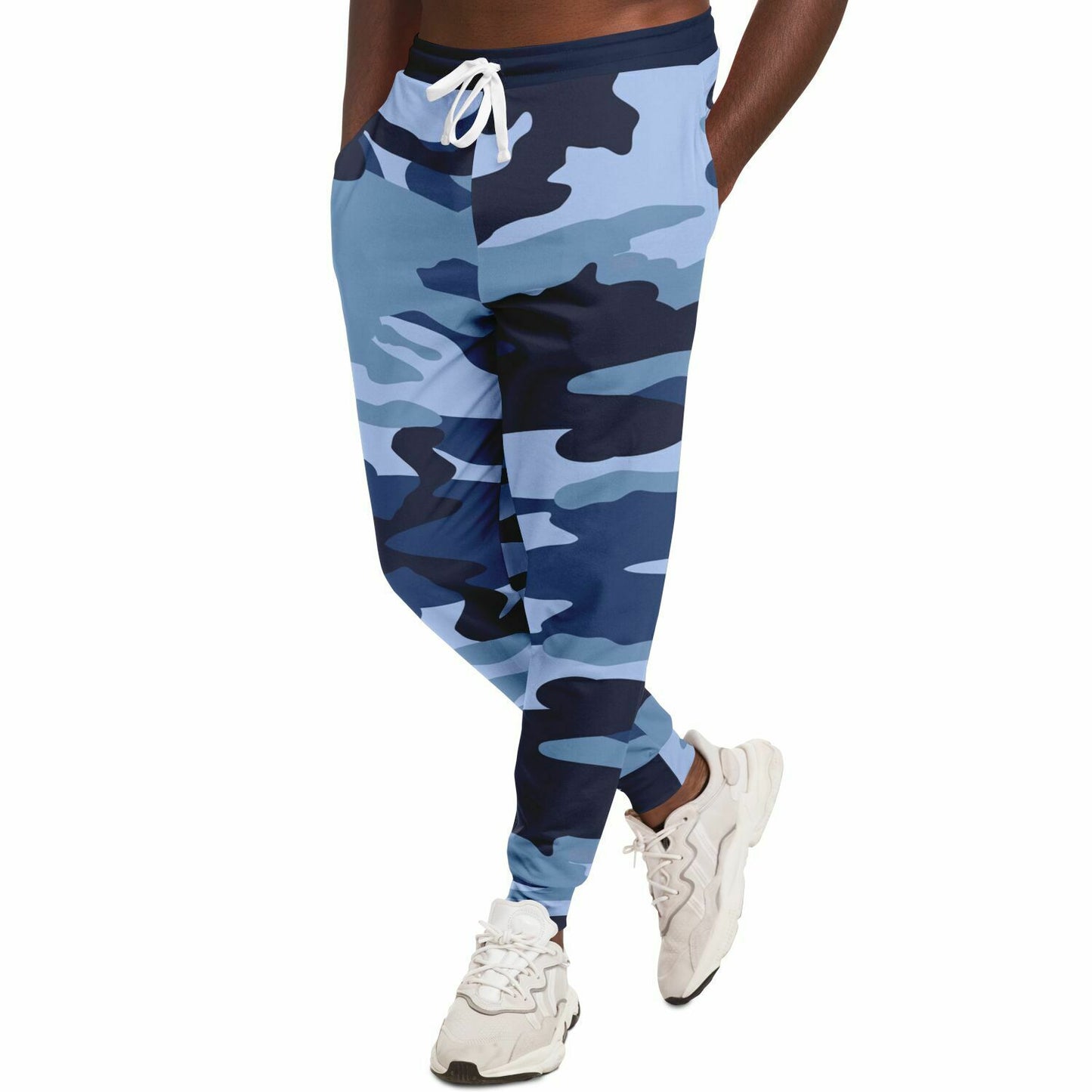 Midnight Powder Blue Eco-Poly Camo Unisex Joggers