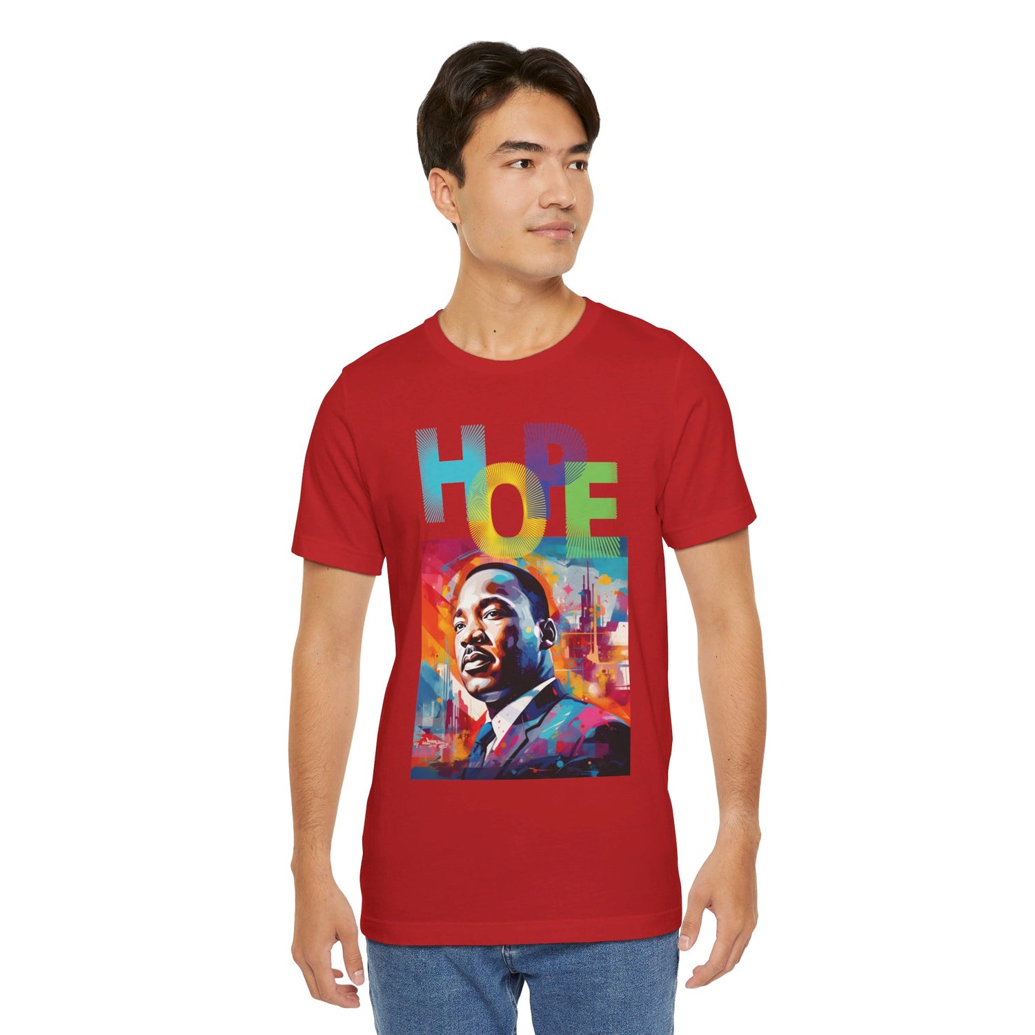 MLK Jr Hope Graffiti Art Unisex Short Sleeve Tee