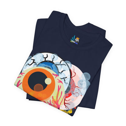 Eyes in Abstract Unisex Short Sleeve Tee