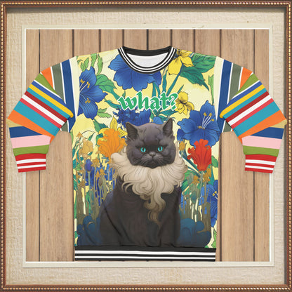 Cat Got Your Tongue Regatta Stripe Unisex Sweatshirt (Gold Label)