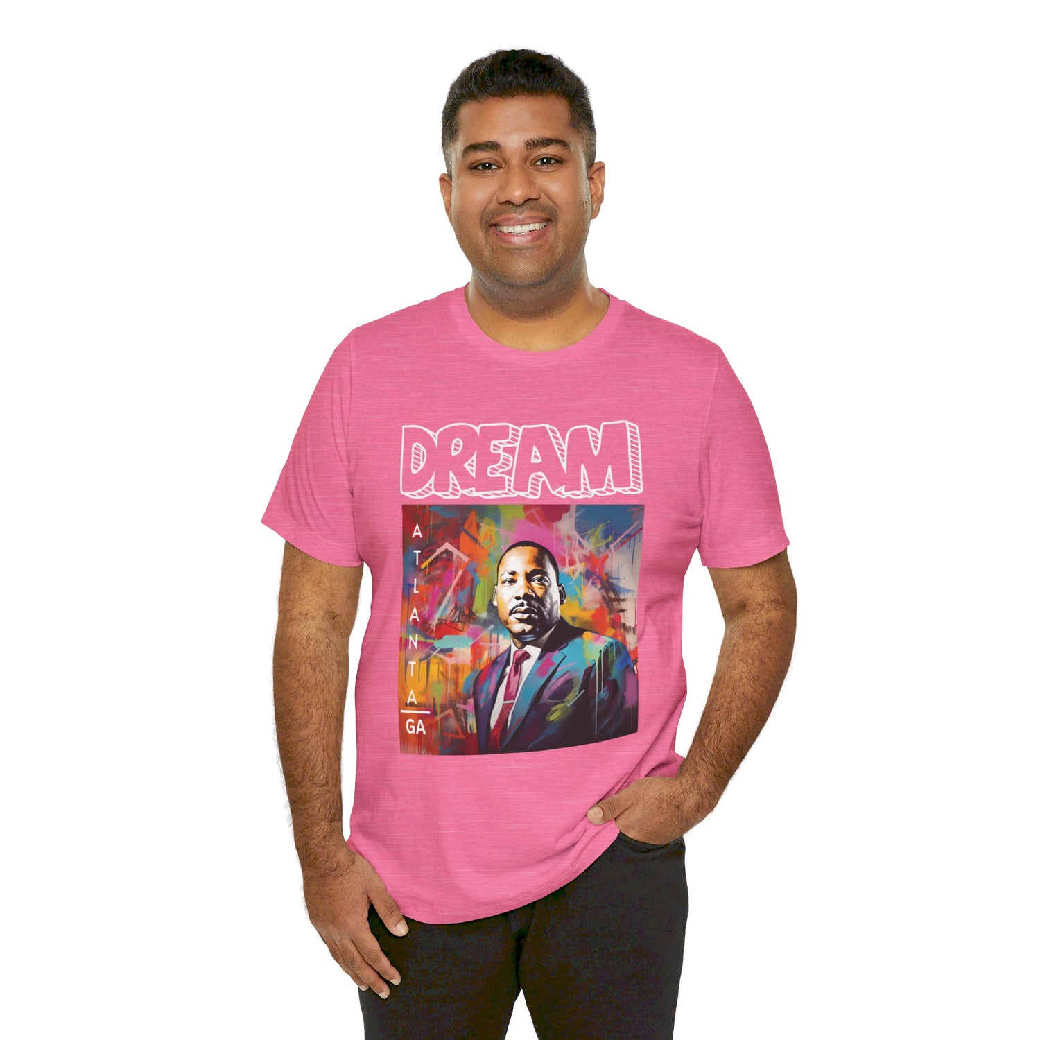 MLK Jr Dream Graffiti Art Unisex Short Sleeve Tee