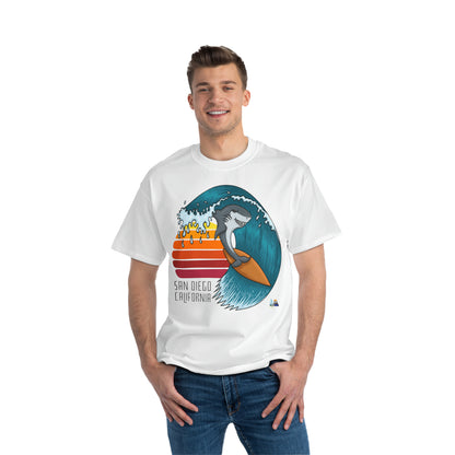 Camiseta de peso pesado Surf San Diego