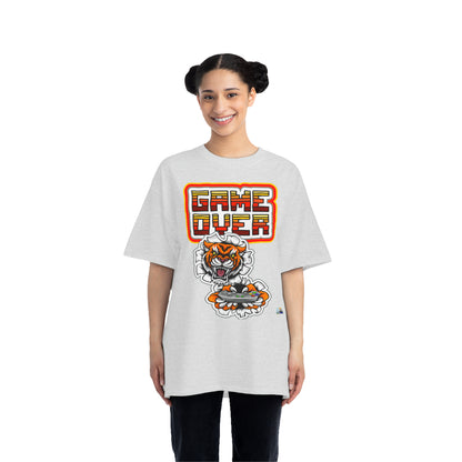 Camiseta de juego unisex de peso pesado Game Over Tiger Edition