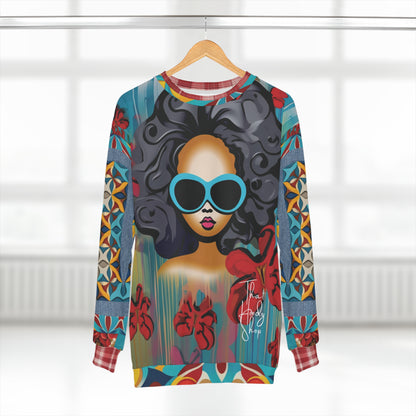 Cool Chick Black Girl Magic Pop Art Unisex Sweatshirt