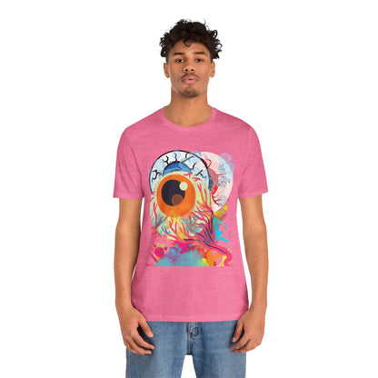 Eyes in Abstract Unisex Short Sleeve Tee