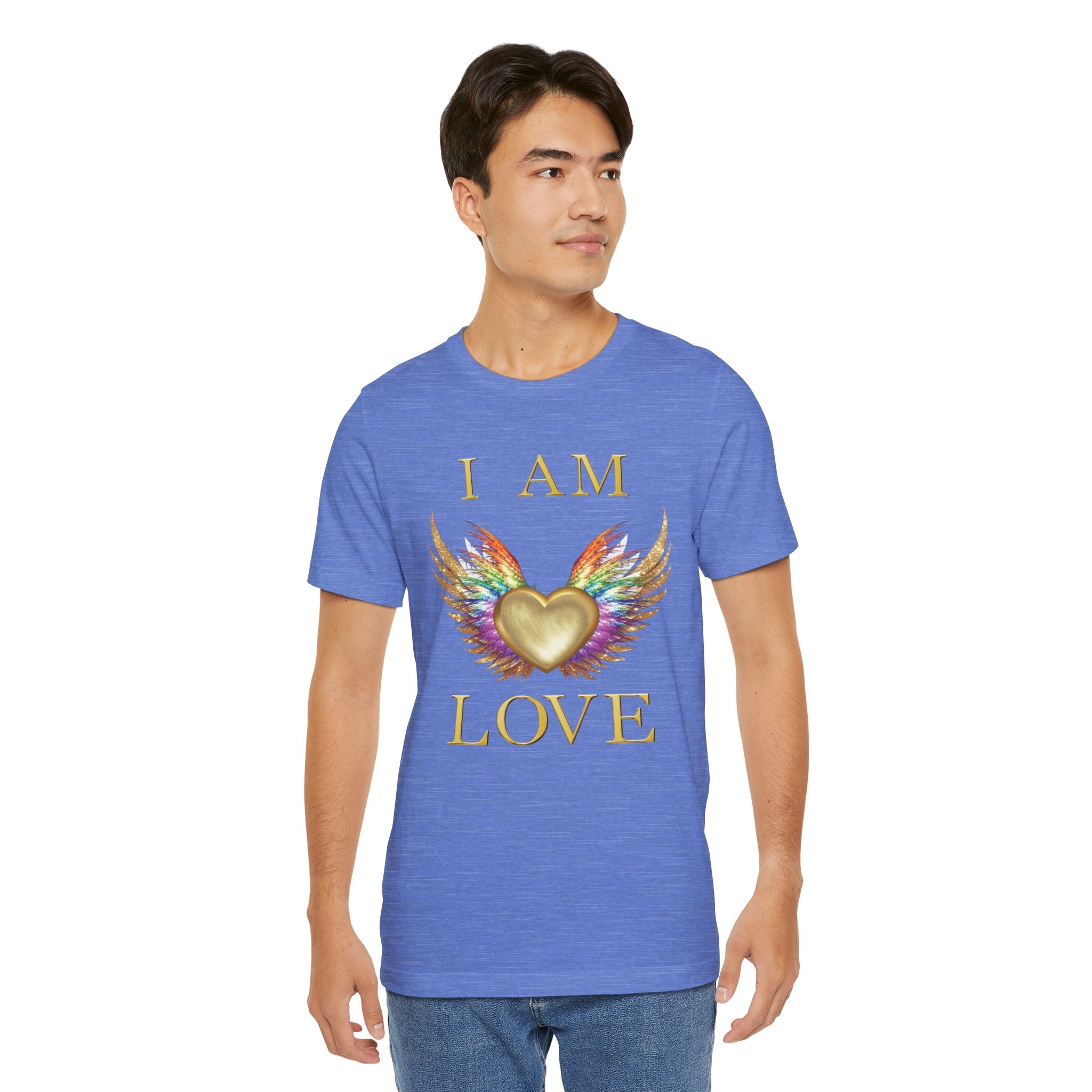 I am Love Angel Wings Short Sleeve Tee