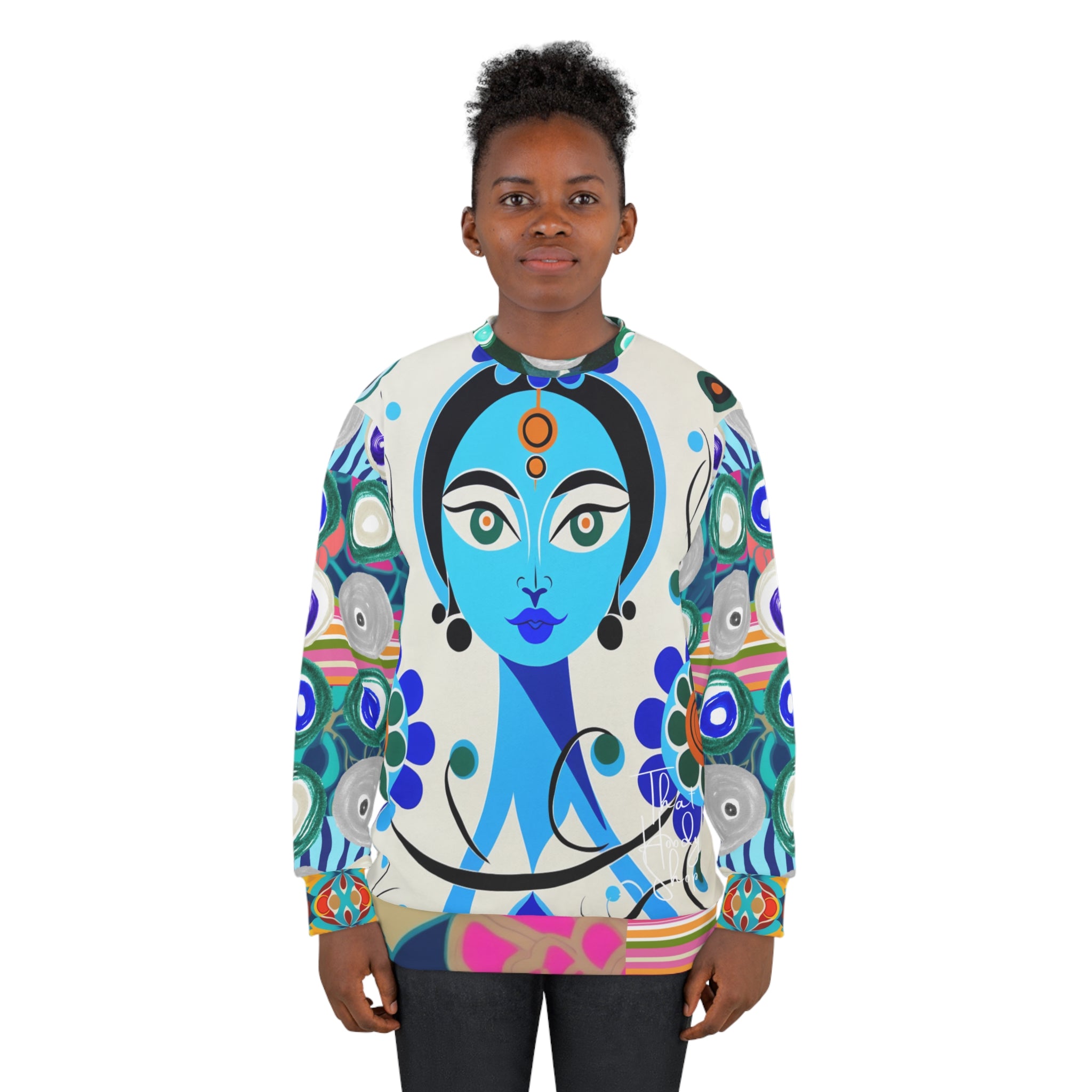 Blue Devi Floral Unisex Sweatshirt