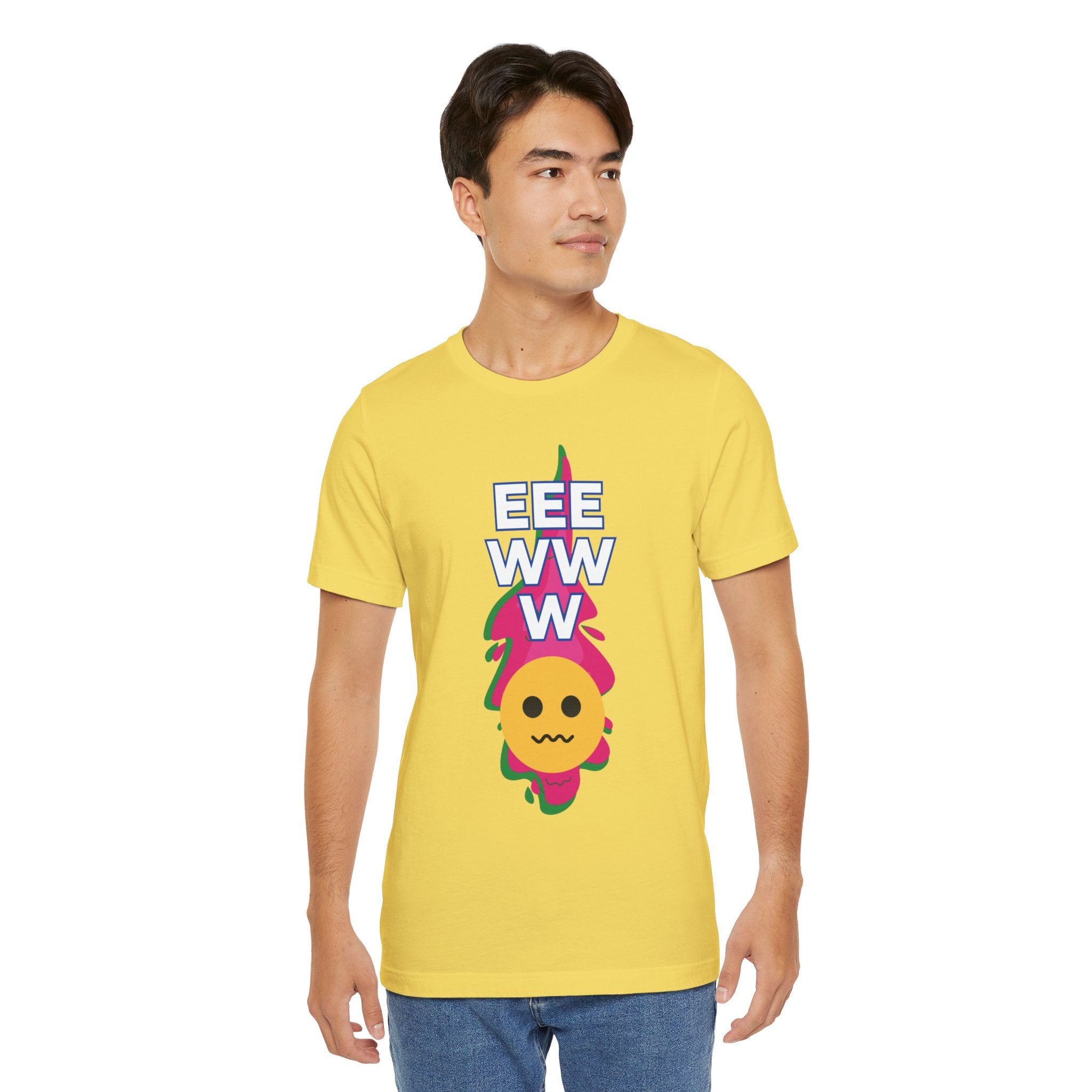 Eeewww Yuck Face Emoji Unisex Short Sleeve Tee