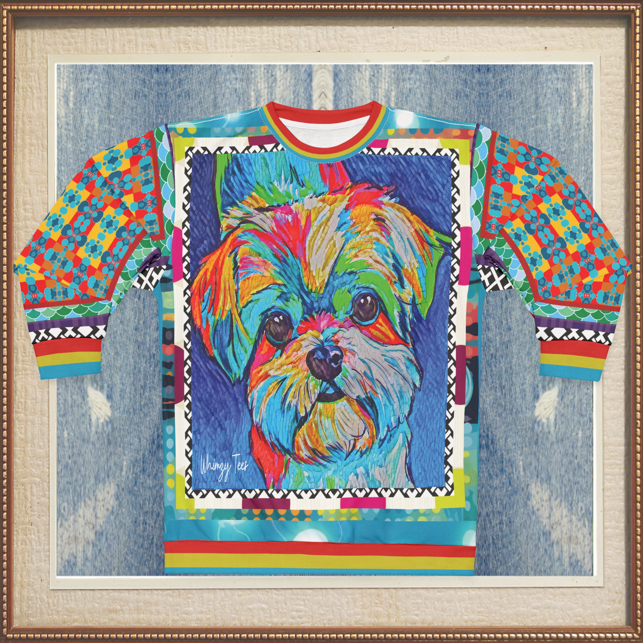 Mister Dungaree Graffiti Dog Art Unisex Sweatshirt (Gold Label)